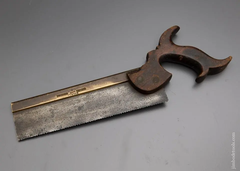 Gorgeous J.V. Hill Late Howell Brass Back Dovetail Saw - 96277 1