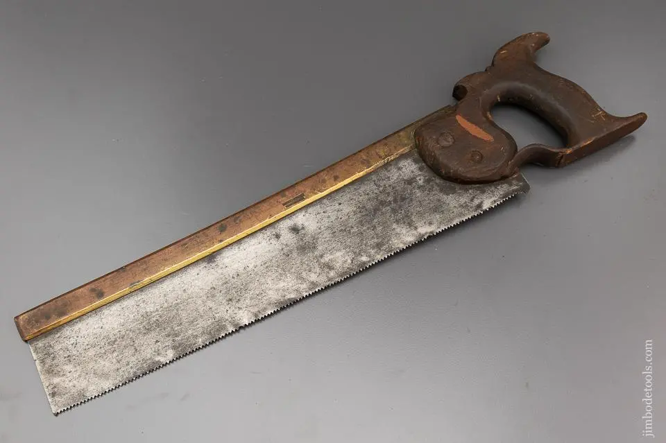 18Th Century Brass Back Carcass Saw By Barber & Genn Ca. 1790 - 96292 1
