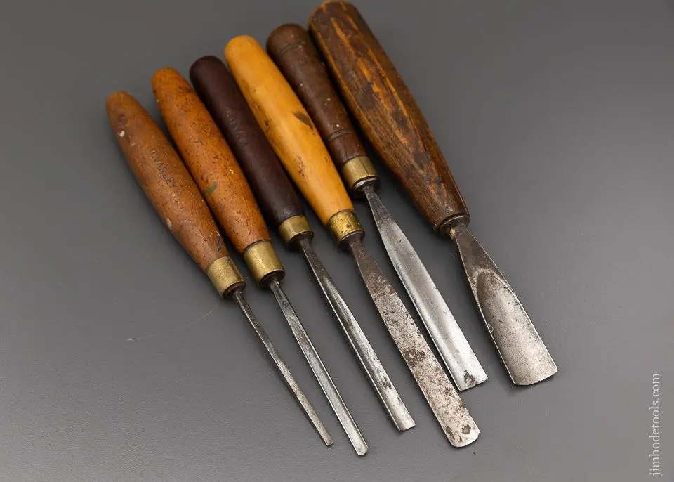 Set Of 6 Addis Carving Chisels - 96297 1