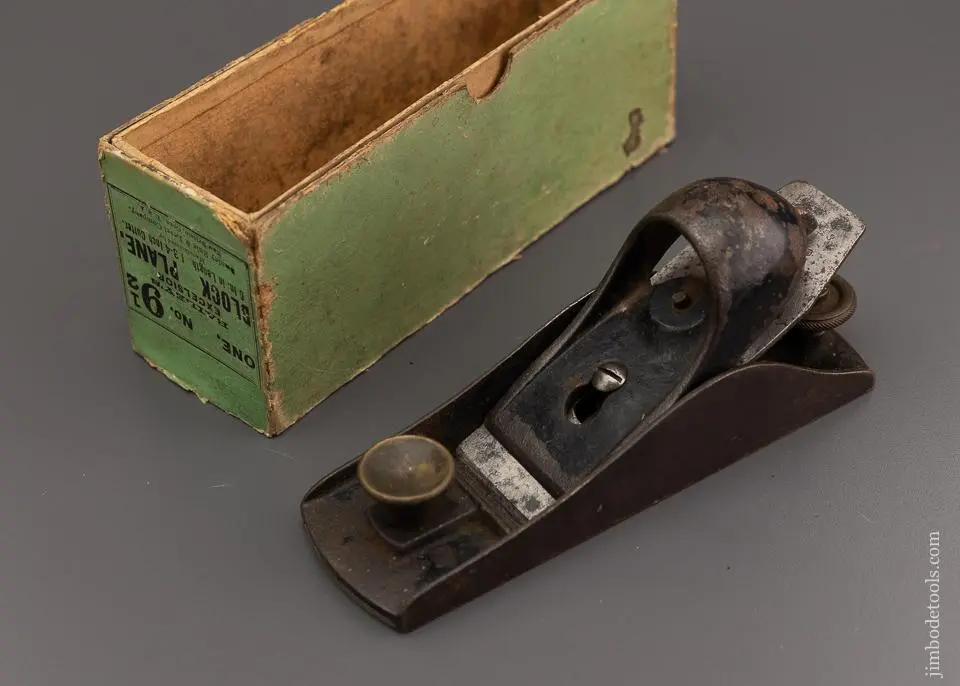 Stanley No. 9 1/2 Block Plane In Original Green Box - 96388 1