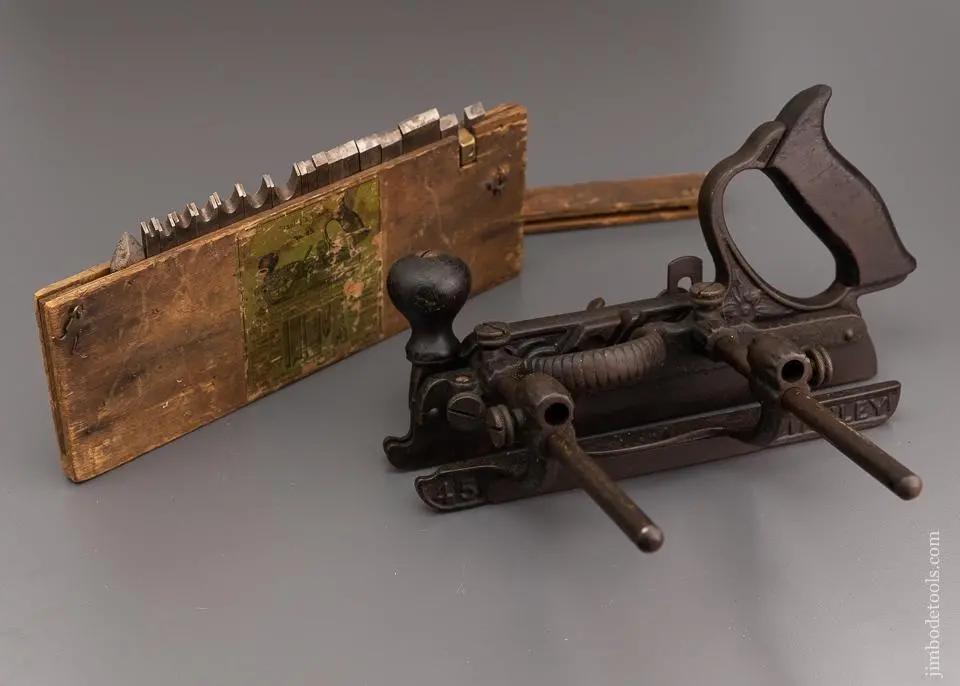 Early Stanley No. 45 Combination Plow Plane - 96419 1