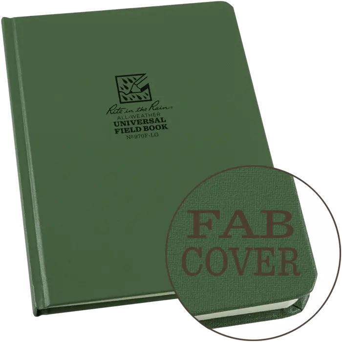 Rite-In-The-Rain - #970F-Lg Large Bound Book, Universal Pattern, Green 1