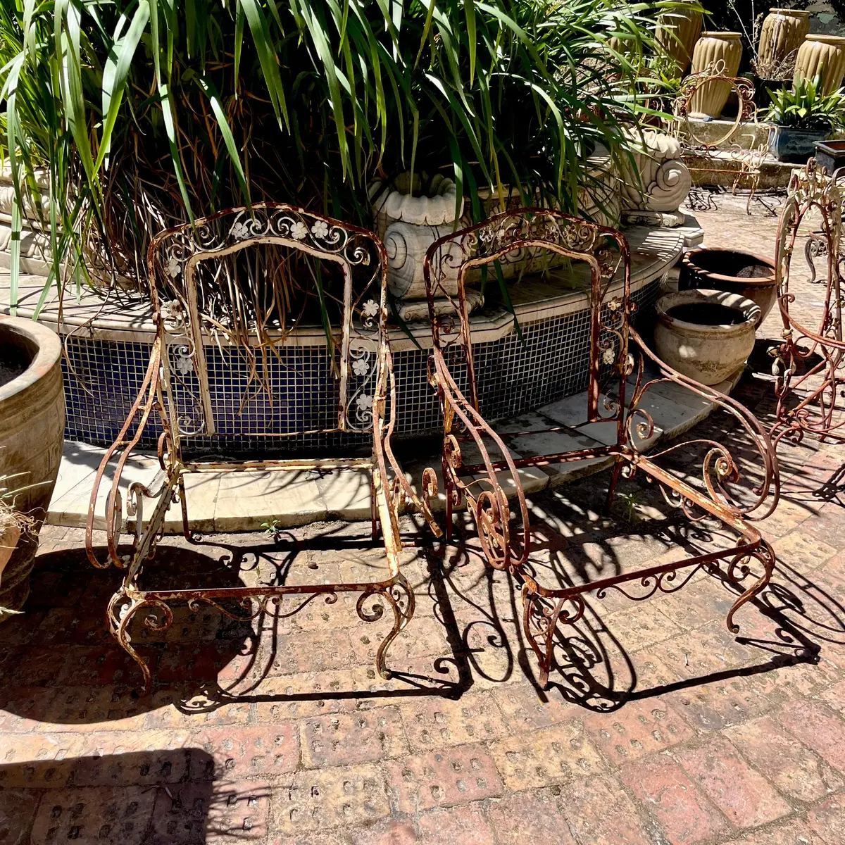 Provincial Wrought-Iron Garden Chairs 1
