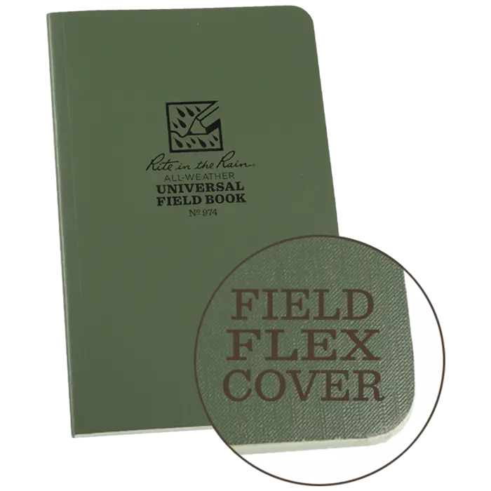 Rite-In-The-Rain - #974 Field-Flex Standard Notebook, Green 1