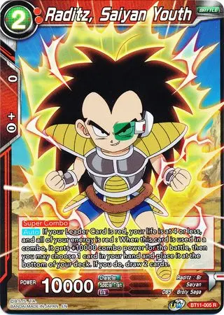 Raditz, Saiyan Youth (Bt11-005) [Vermilion Bloodline 2Nd Edition] 1