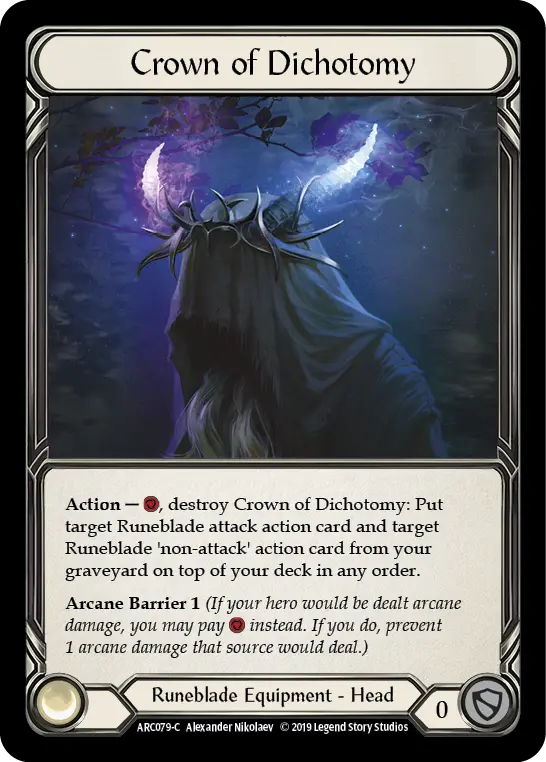 Crown Of Dichotomy [Arc079-C] (Arcane Rising)  1St Edition Cold Foil 1