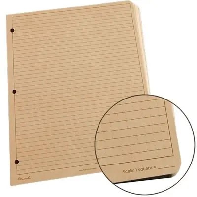 Rite-In-The-Rain - Loose Leaf Sheets, Tan, Universal Pattern, 8.5" X 11", Pkg Of 100 Sheets 1
