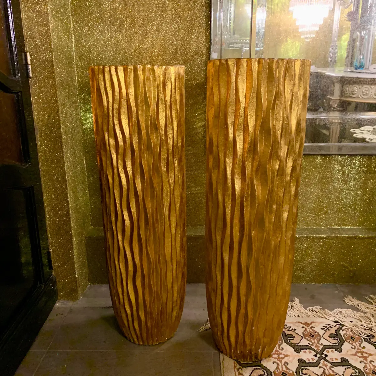 Large Decorative Golden Urn - Sold 1