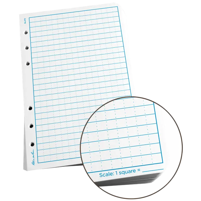 Rite-In-The-Rain - Loose Leaf Sheets, Universal Pattern, White, Pkg Of 100 Sheets 1