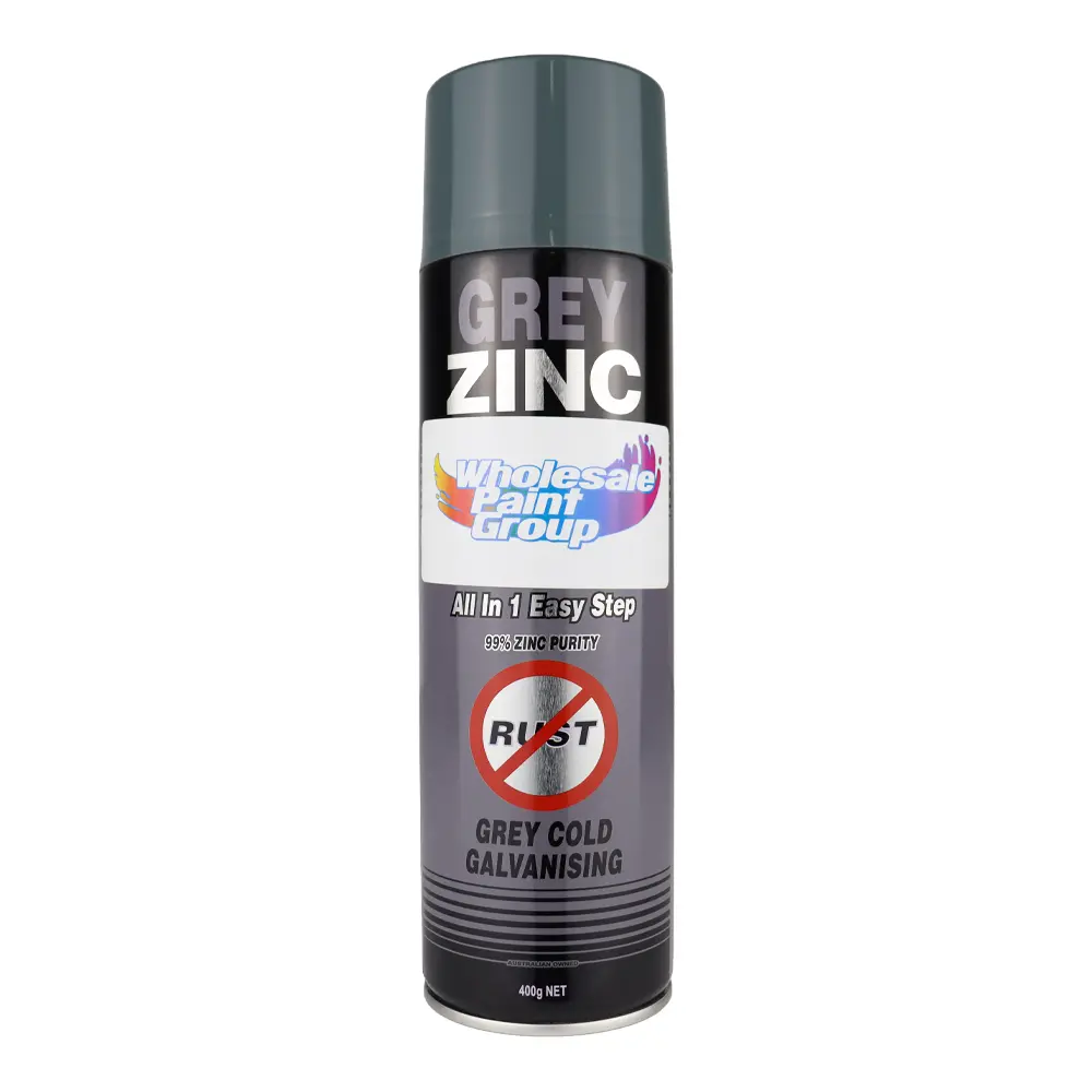 Silver Zinc Supplies 3 In 1 Cold Galvanising Metal Primer Grey 400G Aerosol 99% Zinc 1