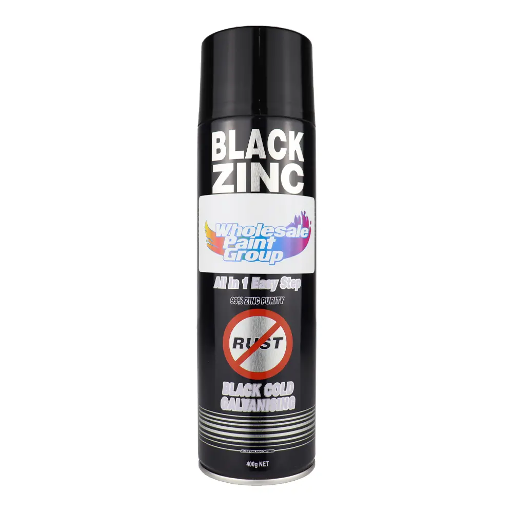 Silver Zinc Supplies 3 In 1 Cold Galvanising Metal Primer Black 400G Aerosol 99% Zinc 1