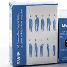 Scalpel Blades, Stainless Steel, #10 Size, Box Of 100 1