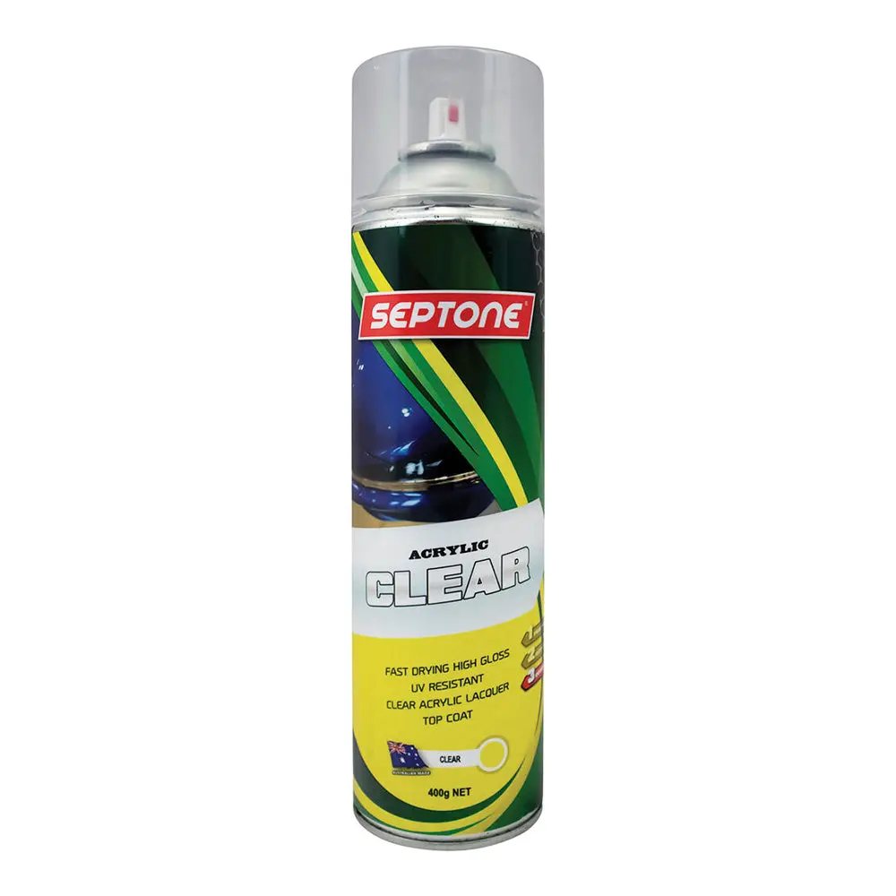 Septone Professional Automotive Acrylic Clear Coat Spray Paint 400G Aerosol 1