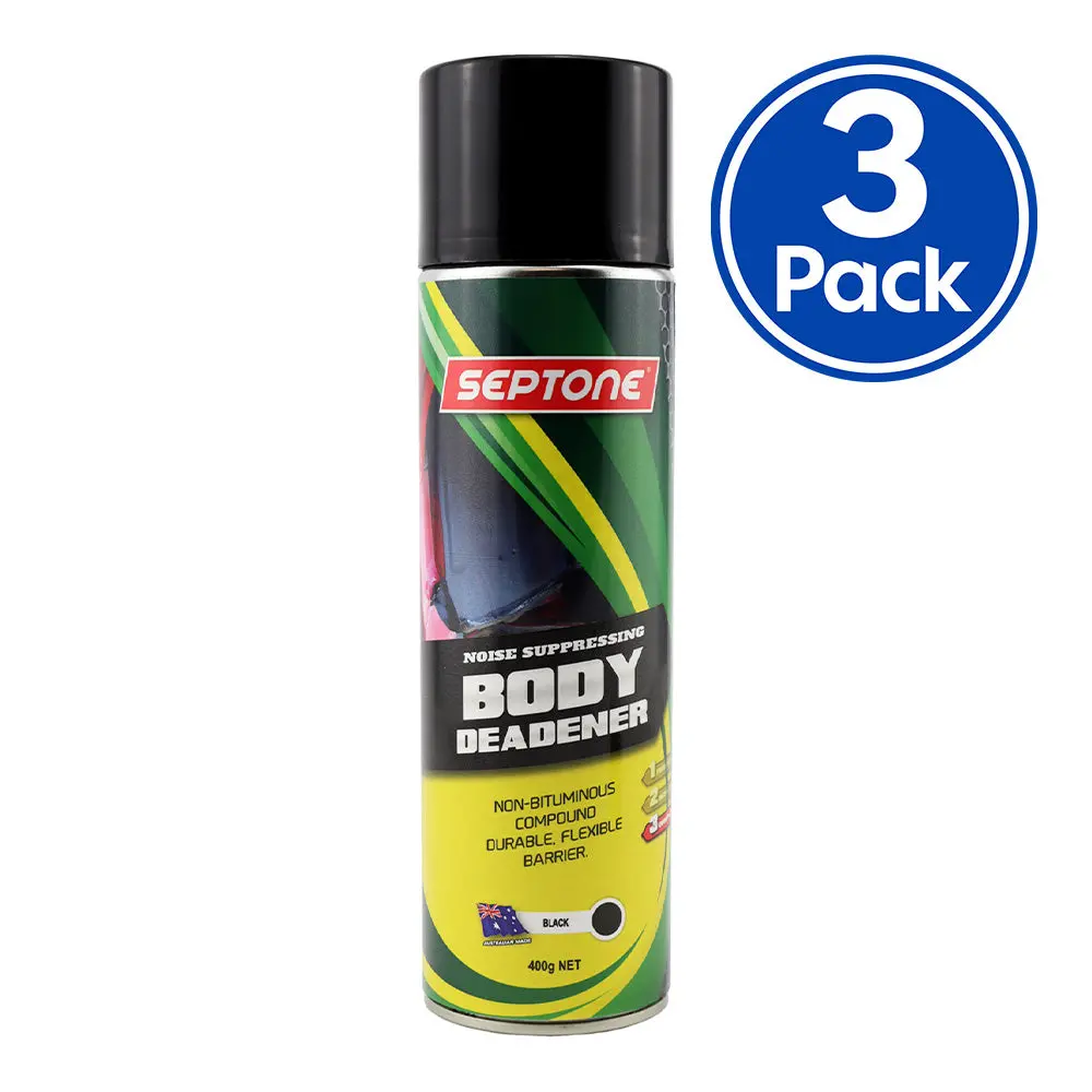 Septone Body Deadener Textured Black 400G Underbody Sound Deadening X 3 Pack 1