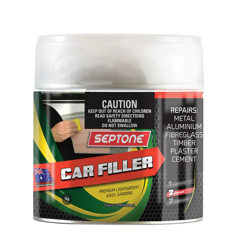 Septone Automotive Lightweight Polyester Car Body Filler 1Kg With Hardener 1