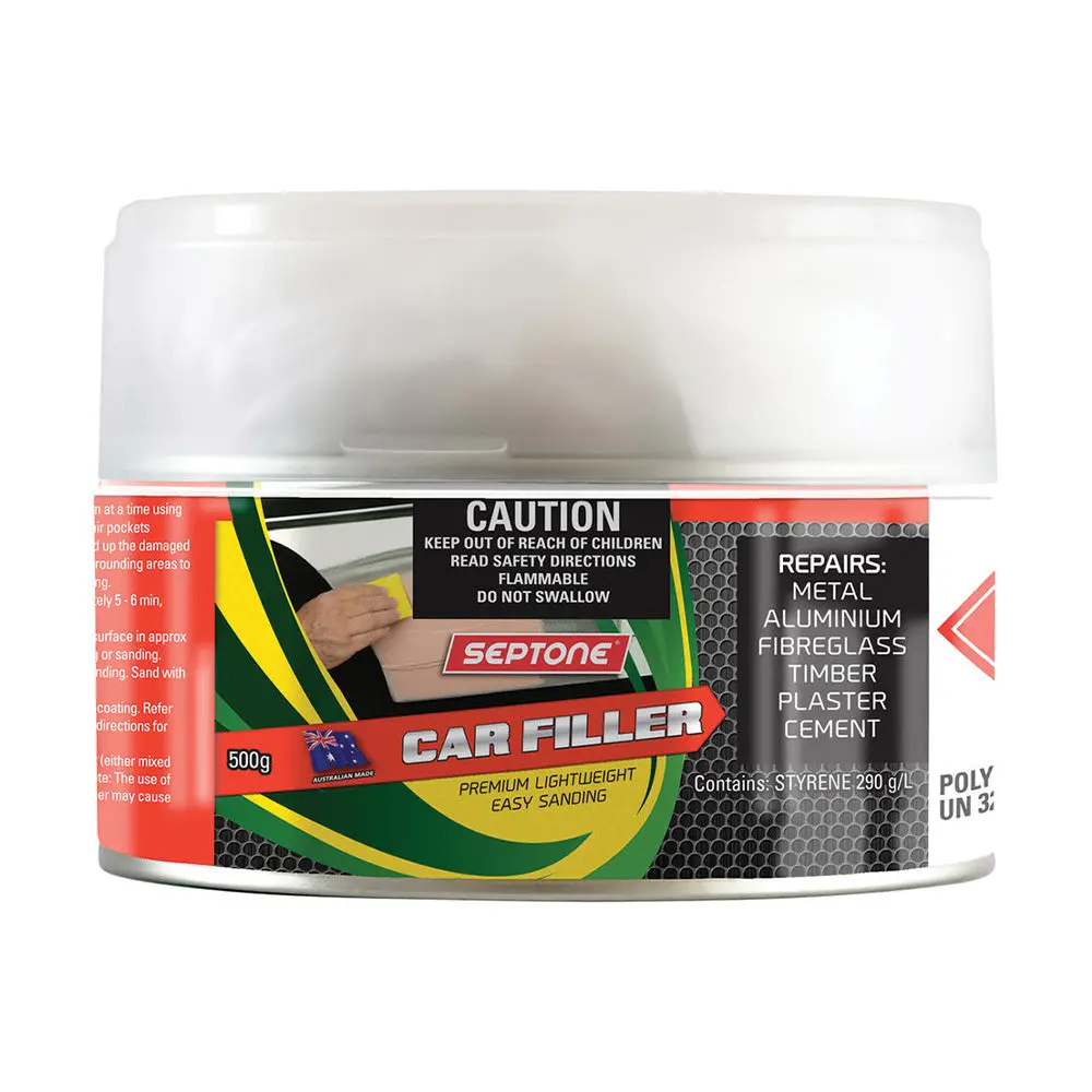 Septone Automotive Lightweight Polyester Car Body Filler 500G With Hardener 1