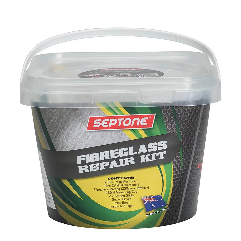 Septone General Purpose Fibreglass Hole & Crack Repair Kit 1