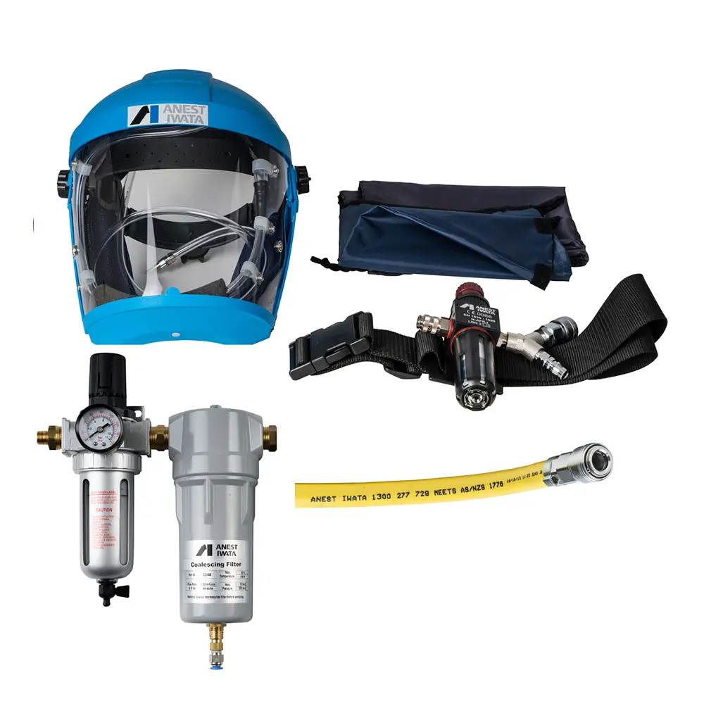 Anest Iwata Af2109 - Airfed Mask Kit W/ 10M Breathing Hose, 2 Stage Filter / Coalescer 1