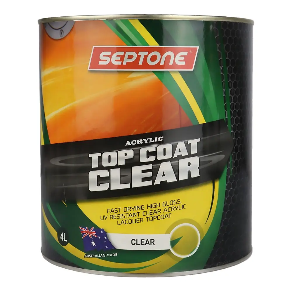 Septone Top Coat Clear Acrylic 4L Protective Finish Automotive Coating 1