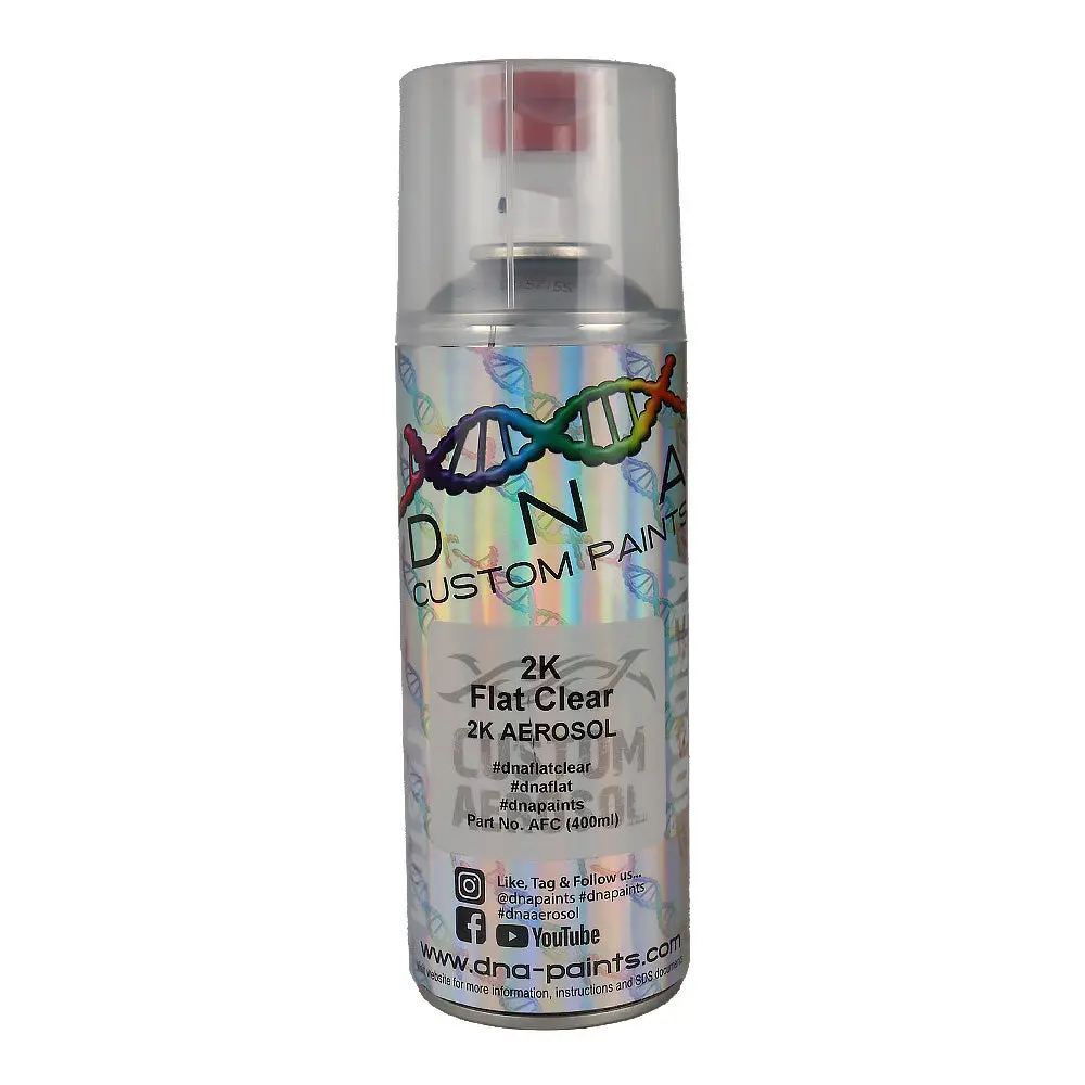 Dna 2K Flat Clear Spray Paint 350Ml Aerosol Professional Automotive Coating 1
