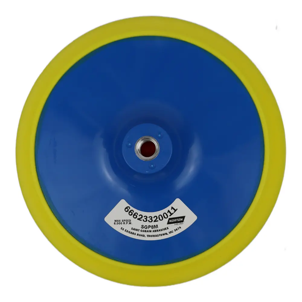Norton Speedgrip Back Up Pad Hook & Loop 200Mm X M14 No Hole 1