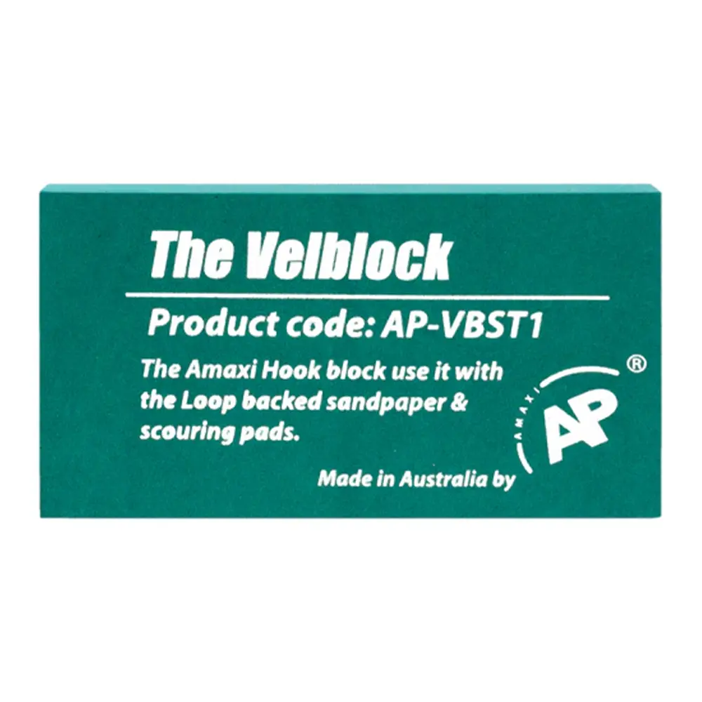 Amaxi Ap The Velblock Hook & Loop Sanding Block 1