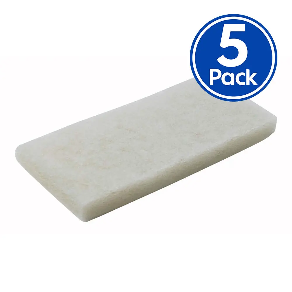 3M 8440 Doodlebug White Cleaning Pad 12Cm X 25Cm X 5 Pack Box 1