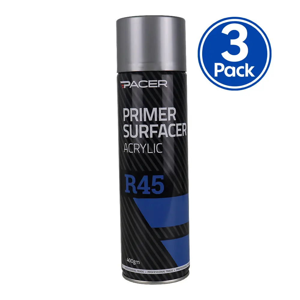 Pacer R45 Acrylic Primer Surfacer 400Gm Grey High-Build Automotive Primer X3 1