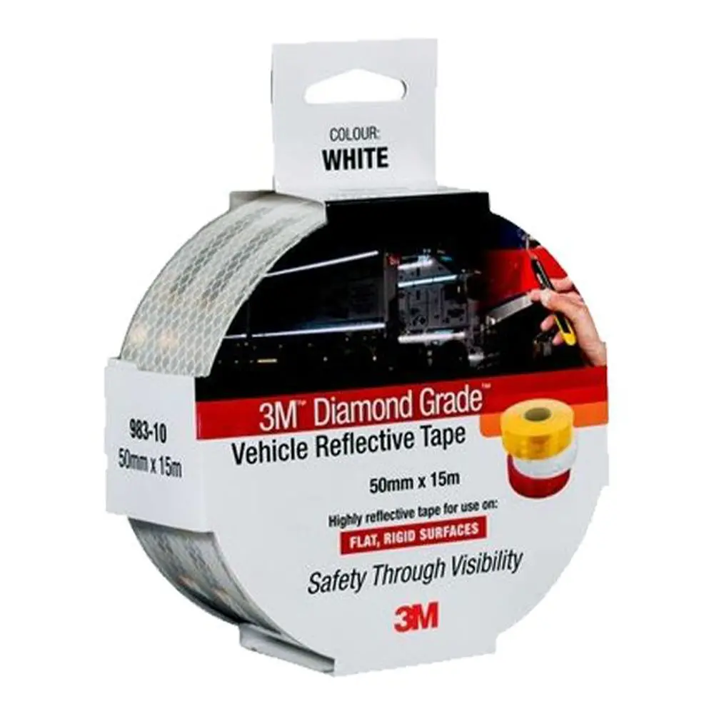 3M Diamond Grade 983-10 White 100Mm X 15M Vehicle Reflective Marking Tape 1