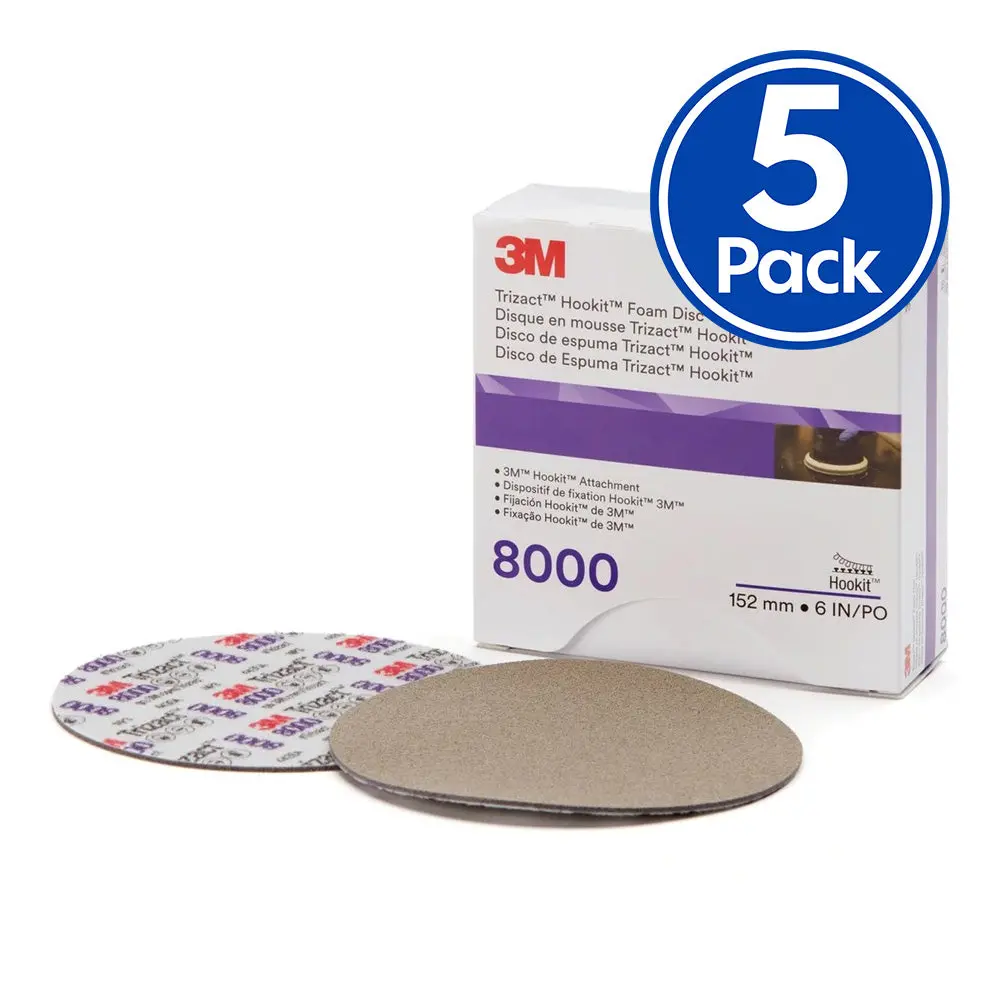 3M 30806 Trizact Hookit Abrasive Disc 8000 Grit 150Mm X 5 Pack 1