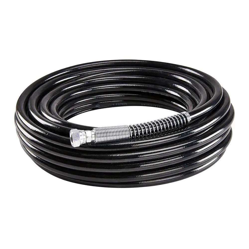 Asab Airless Spray Hose 1/4" X 15M 7250 Psi Rated Wire Braided Paint Hose 1