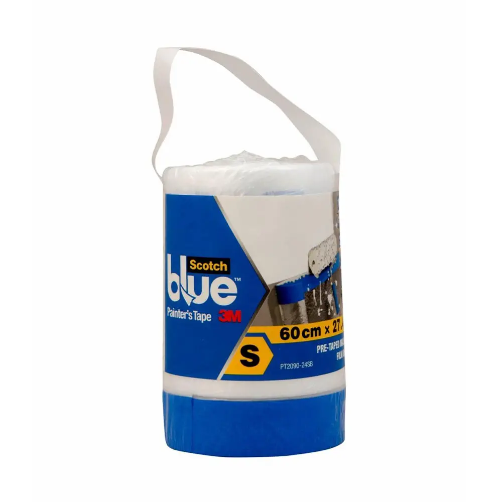 3M Painters Scotch Blue Masking Pre-Taped Film Refill 60Cm X 27.4M 1