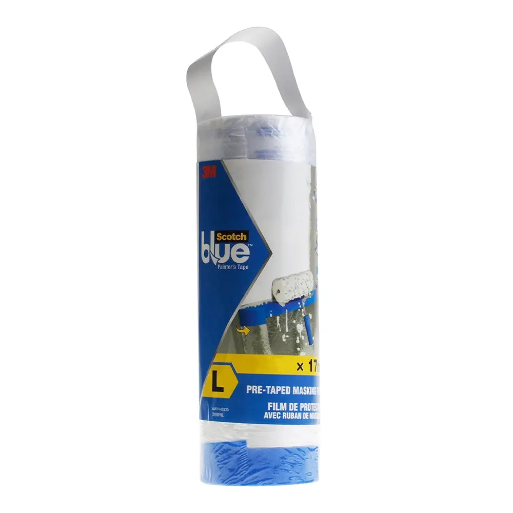 3M Painters Scotch Blue Masking Pre-Taped Film Refill 1.8M X 27.4M 1