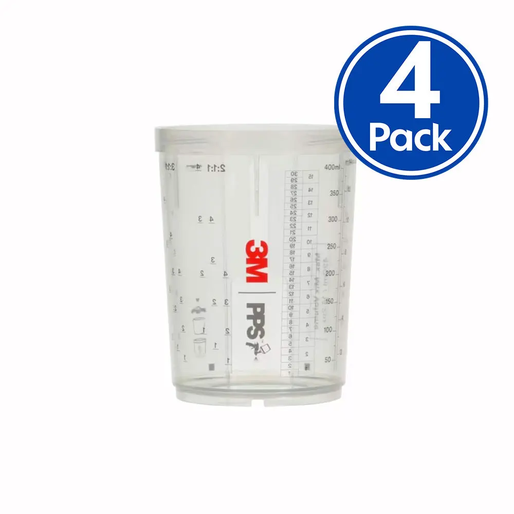 3M 26122 Pps Series 2.0 Hard Cups Midi 400Ml X 4 Pack Box 1