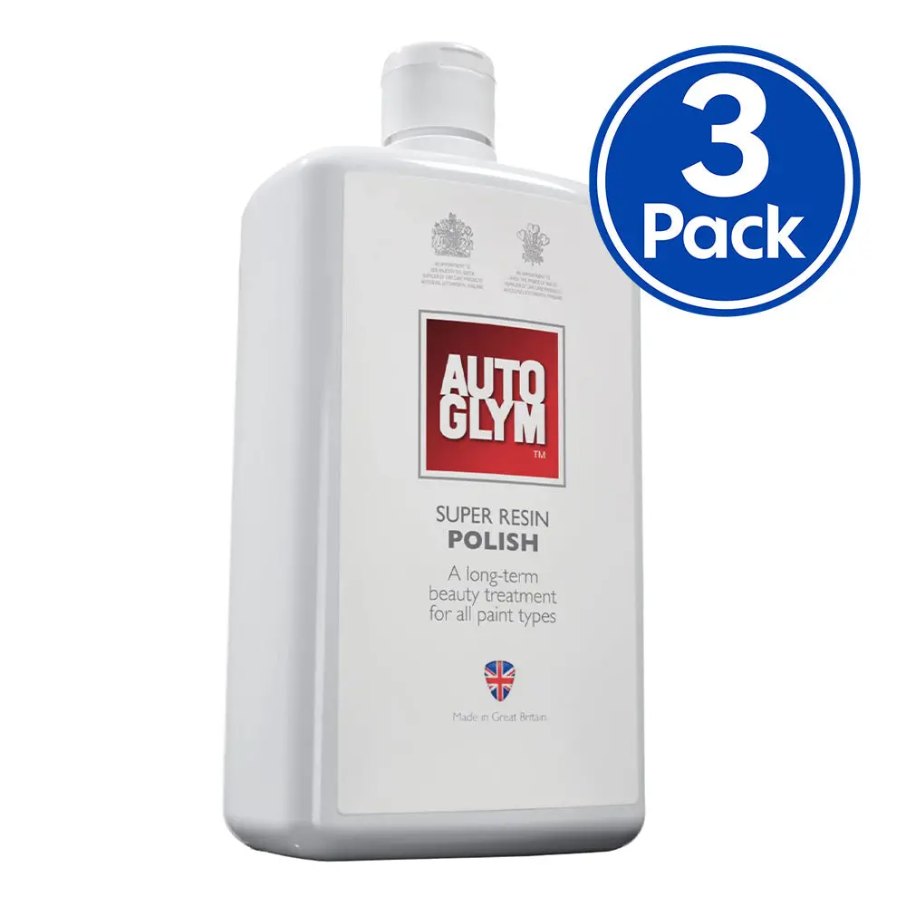 Autoglym Automotive Car Super Resin Polish 1L X 3 Pack High Gloss 1