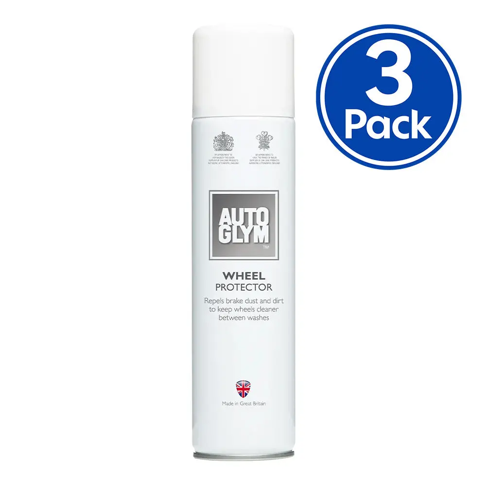Autoglym Wheel Protector Repel Brake Dust & Dirt Spray 236G Aerosol X 3 Pack 1
