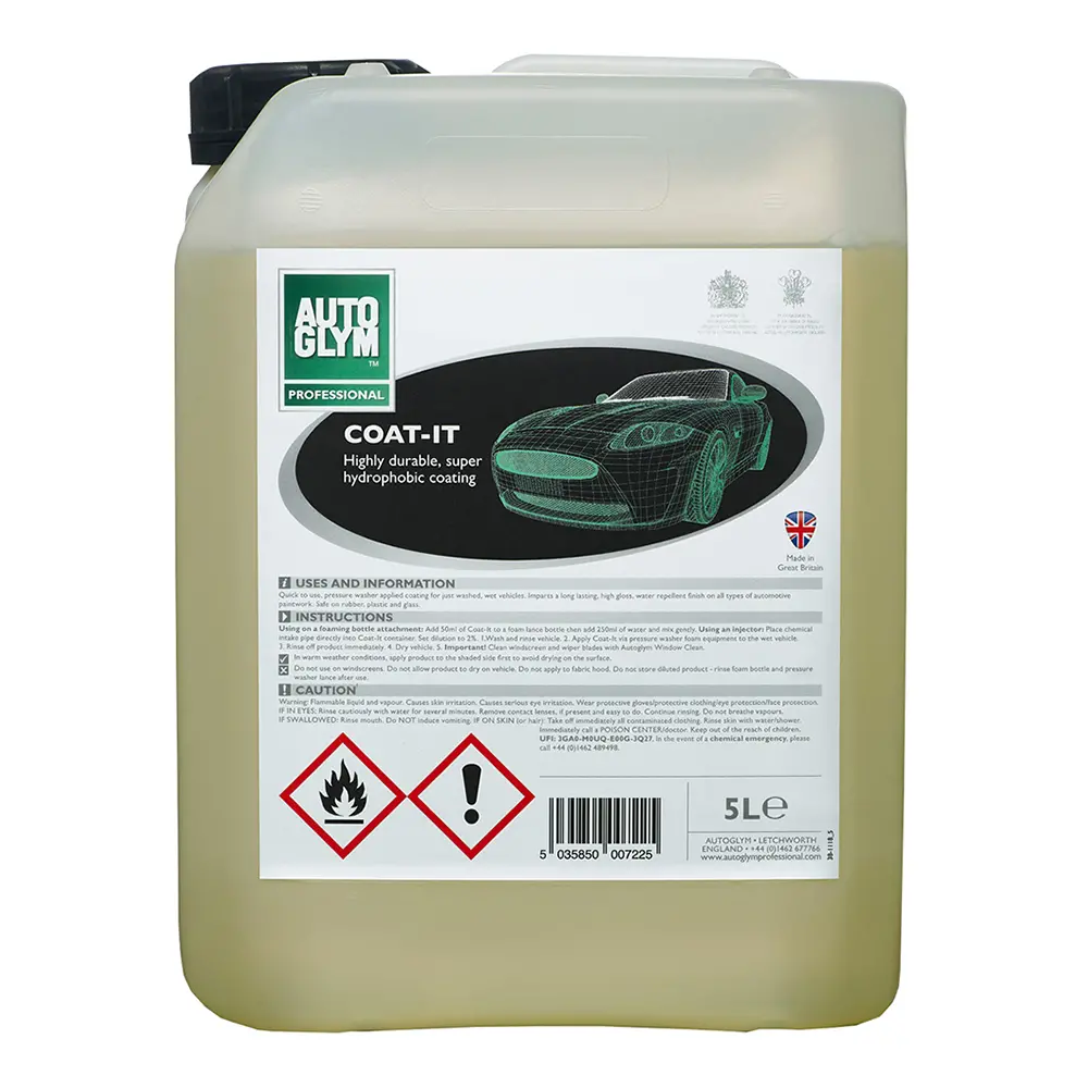 Autoglym Automotive Coat It 5L Durable Hydrophobic Coating 1