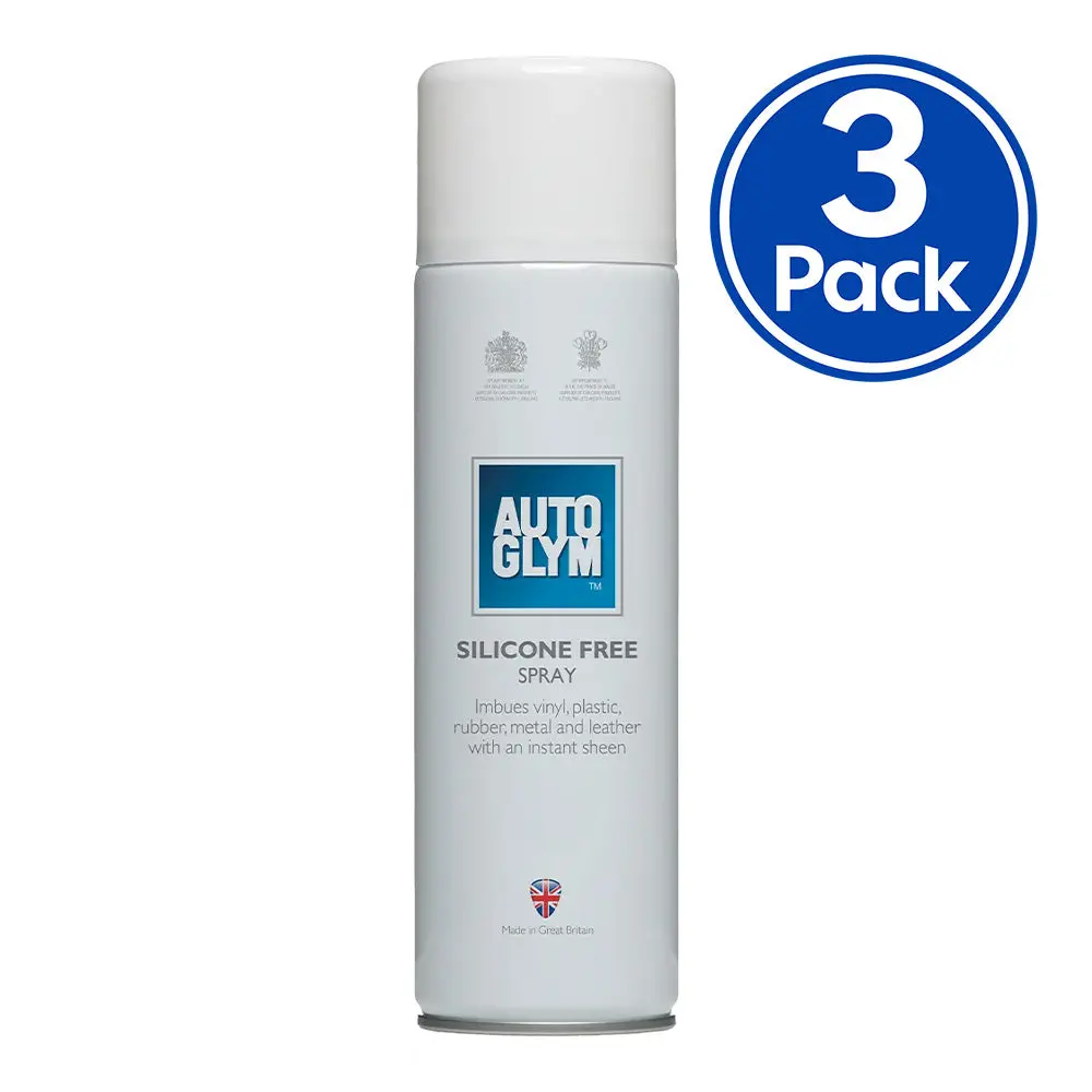 Autoglym Silicone Free Spray Dressing 450Ml Aerosol Trim Protectant X 3 Pack 1