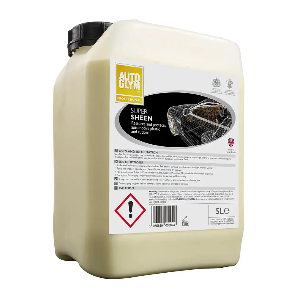 Autoglym Super Sheen 5L Plastic & Rubber Dressing Restores Protects 1