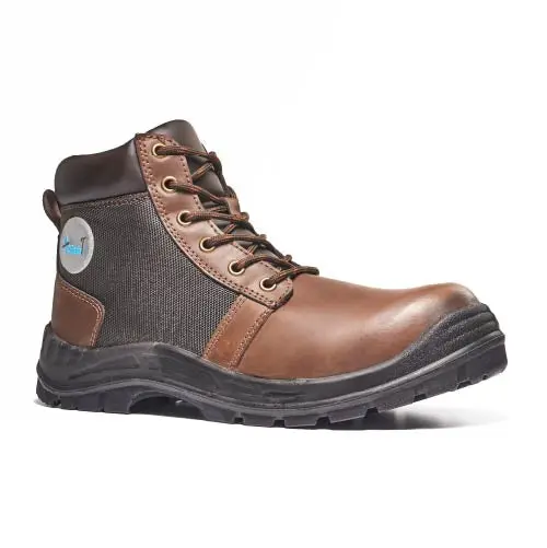 Acesafet Shaft 19207 Mid Cut Lace Up Zip Mf Safety Boots 1