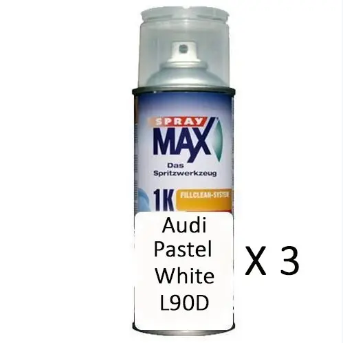 Auto Touch Up Can Audi Pastel White L90d X 3 1