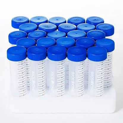Centrifuge Tube, Conical Bottom, Plain, 50 Ml, Polypropylene Tube, Rack Of 25 1