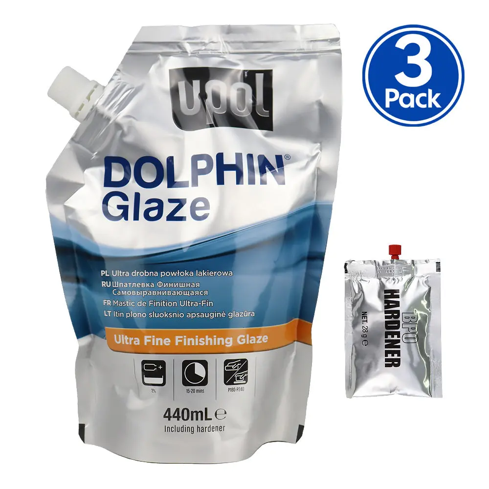 Upol Dolphin Glaze 440Ml Premium Self Leveling Finishing Glaze X3 1