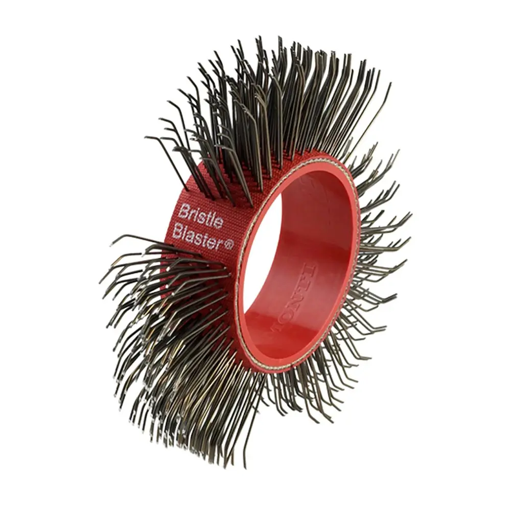 Montipower Mbx Carbon Steel Belt Bristle Blaster Wire Brush 23Mm Red Bb-033 1