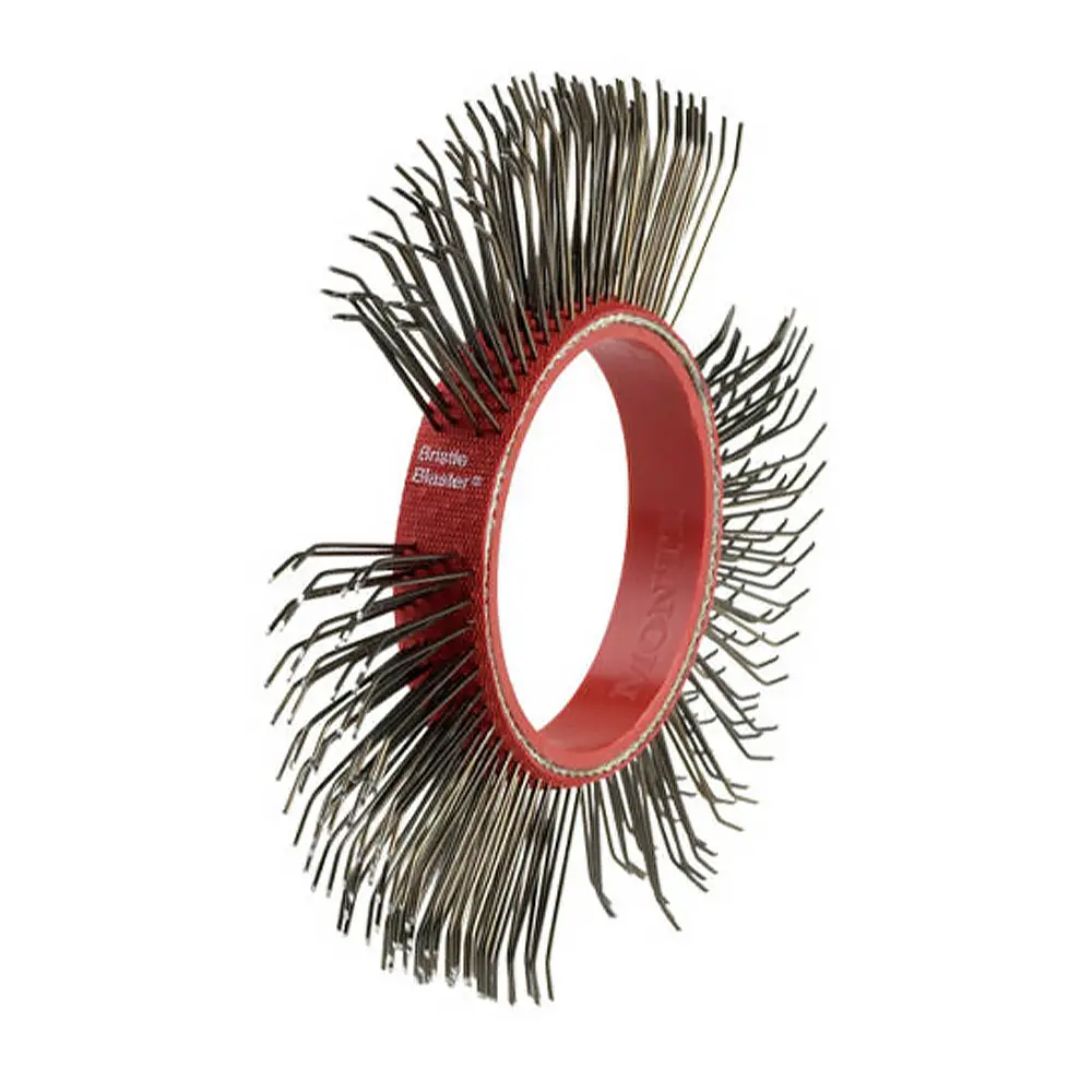 Montipower Mbx Carbon Steel Belt Bristle Blaster Wire Brush 11Mm Red Bb-034 1