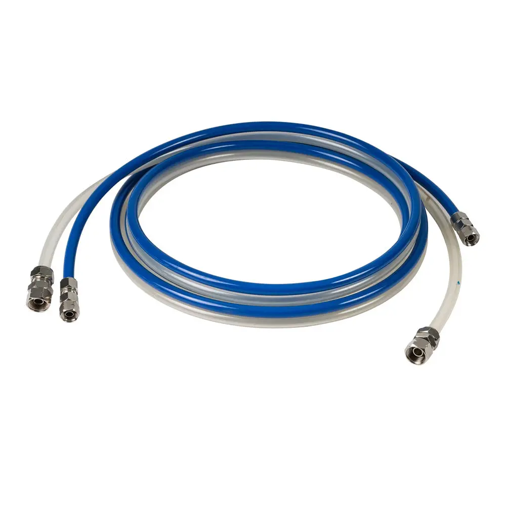 Twin Line Pressure Pot Set 20 Metres 8Mm & 6Mm Non Reinforced With Fittings Air Fluid 1