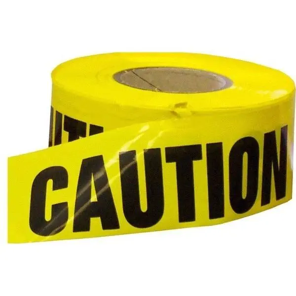 Barricade Tape "Caution", Black On Yellow 1