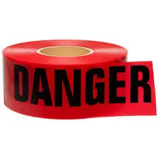 Barricade Tapes, "Danger", Black On Red 1