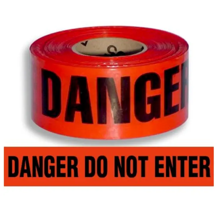 Barricade Tapes, "Danger Do Not Enter", Black On Red 1
