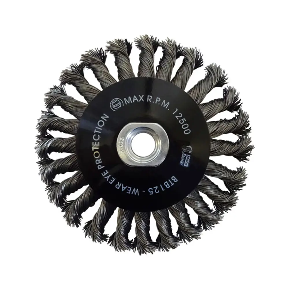Josco Brumby 125Mm Twistknot Bevel Brush Twisted Wire Stripping 1